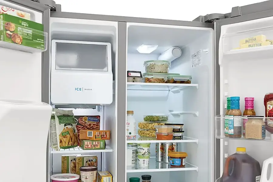 Alt View 4. Frigidaire - 25.6 Cu. Ft. Side-by-Side Refrigerator - Silver.