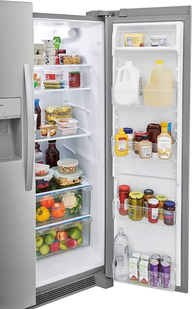 Alt View 5. Frigidaire - 25.6 Cu. Ft. Side-by-Side Refrigerator - Silver.