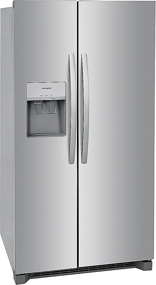 Angle View: JennAir - 25.6 Cu. Ft. Side-by-Side Refrigerator - Custom Panel Ready