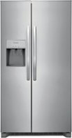 Frigidaire - 25.6 Cu. Ft. Side-by-Side Refrigerator - Stainless steel - Front_Zoom