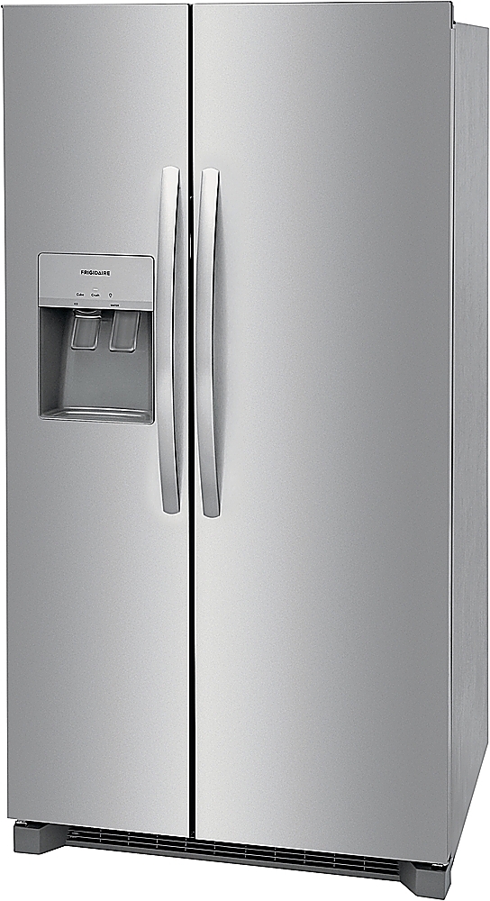 Left View: JennAir - 25.6 Cu. Ft. Side-by-Side Refrigerator - Custom Panel Ready