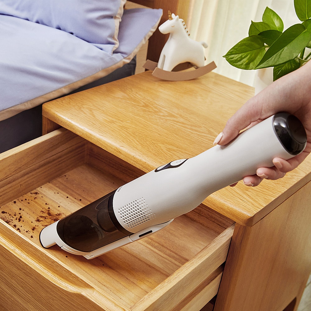 Angle. Tineco - Pure One Mini S4 Smart Cordless Hand Vacuum - White.