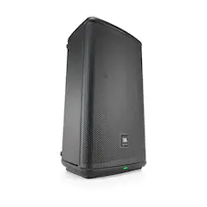Front. JBL - EON712 12" Powered PA Speaker with Bluetooth - Black.