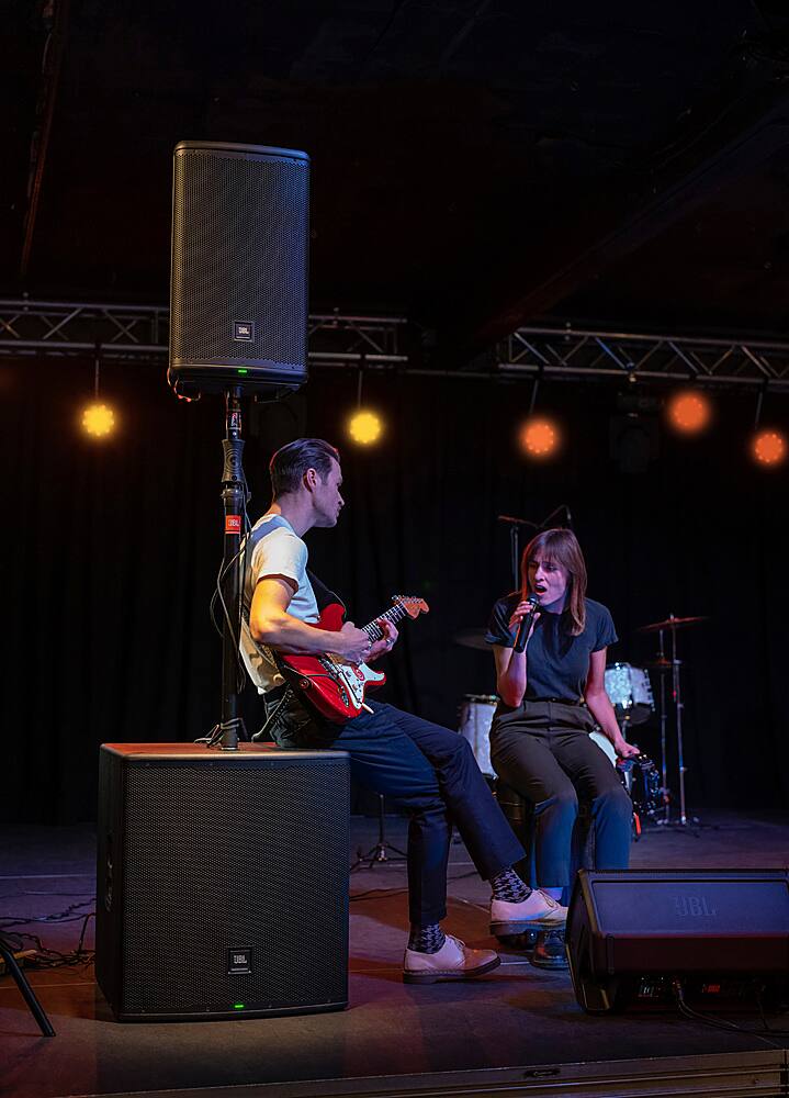 Alt View 18. JBL - EON712 12" Powered PA Speaker with Bluetooth - Black.