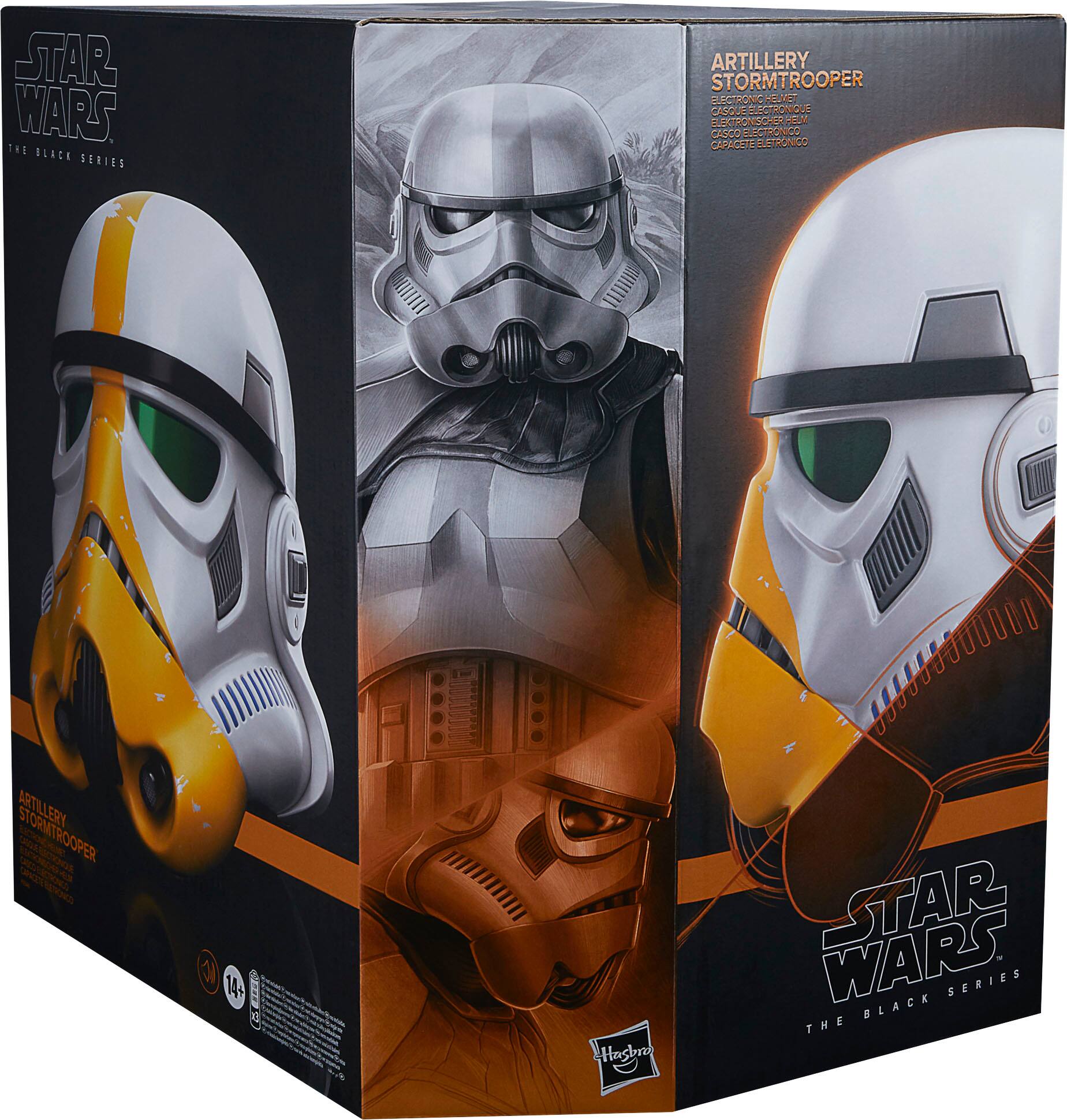 Alt View 11. Star Wars - The Black Series Artillery Stormtrooper Premium Electronic Helmet.