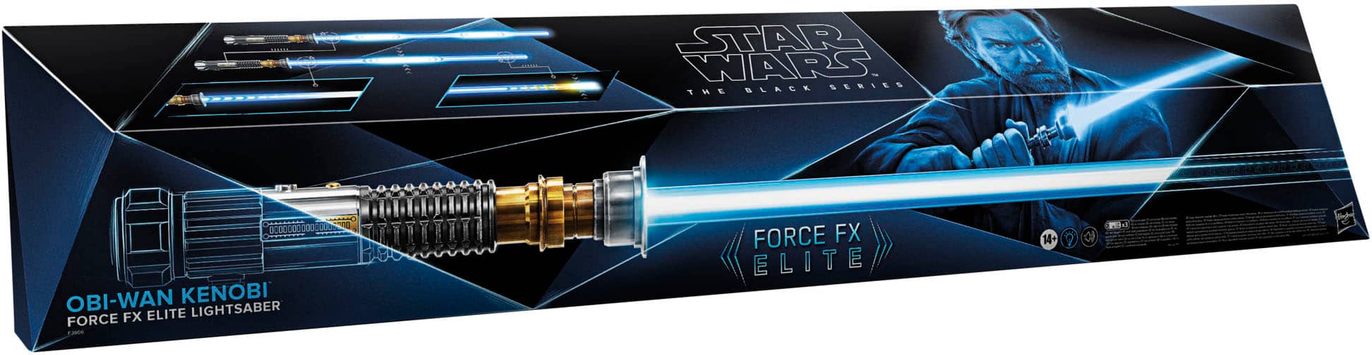 Alt View 13. Star Wars - The Black Series Obi-Wan Kenobi Force FX Elite Lightsaber.