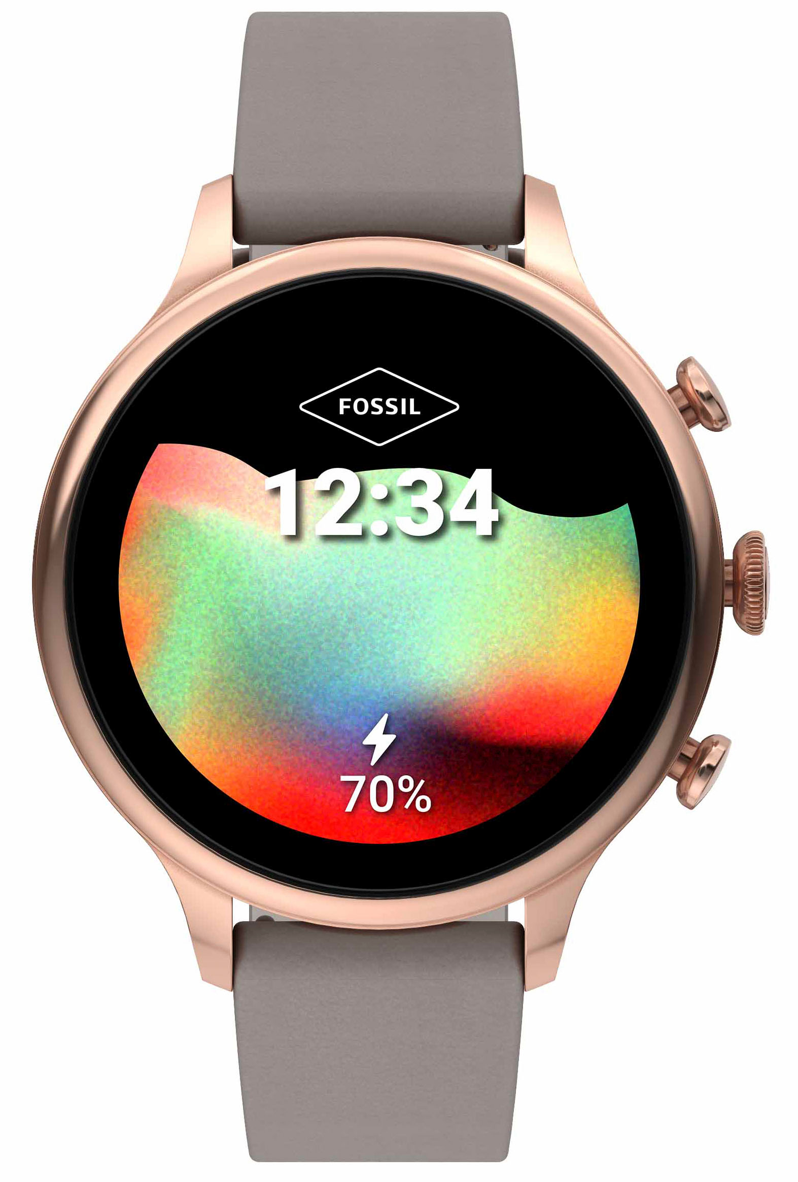 Angle View: Fossil - Gen 5 LTE Smartwatch (Cellular) 45mm - Blush (Verizon)