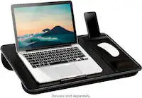LapGear - Titan Lap Desk for 17.3" Laptop - Black - Front_Zoom