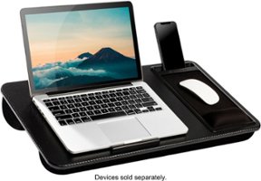 LapGear - Titan Lap Desk for 17.3" Laptop - Black - Front_Zoom