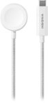Front Zoom. Insignia™ - Apple Watch Magnetic Fast Charger to USB Type-C Braided Cable (4ft) - White.