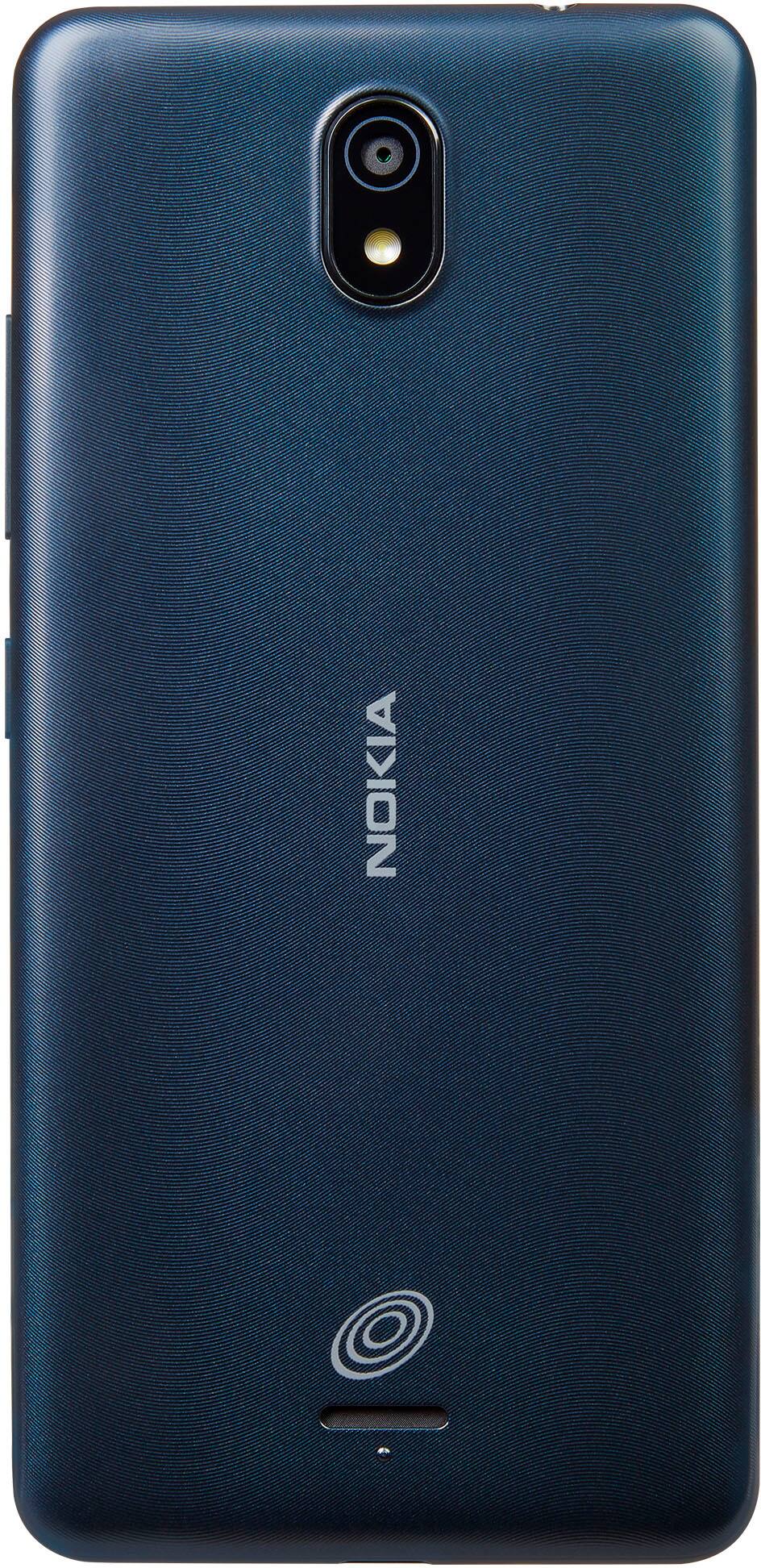 Back. Tracfone - Nokia C100 32GB Prepaid - Blue.