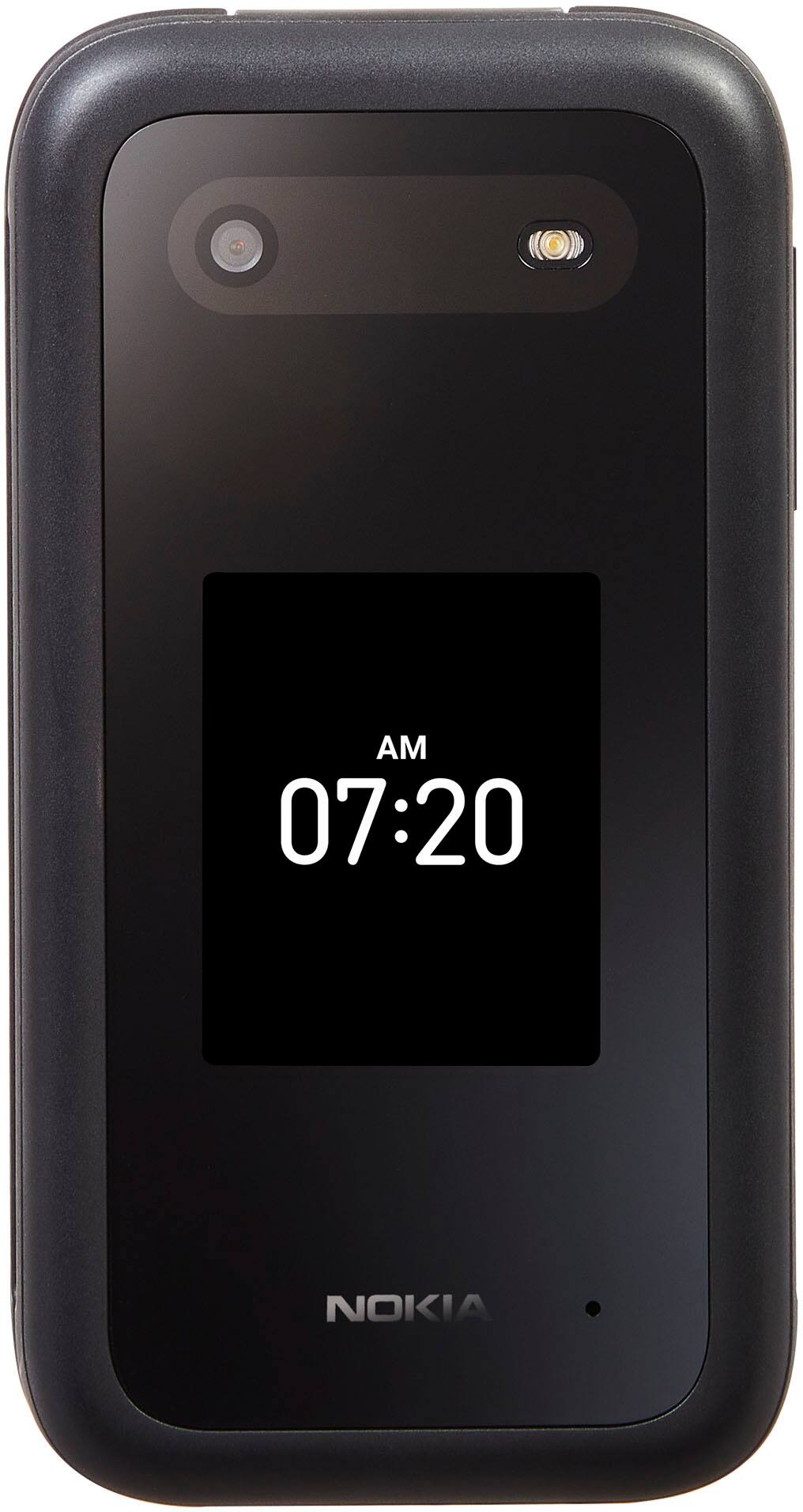 Angle. Tracfone - Nokia 2760 Flip 4GB Prepaid - Black.