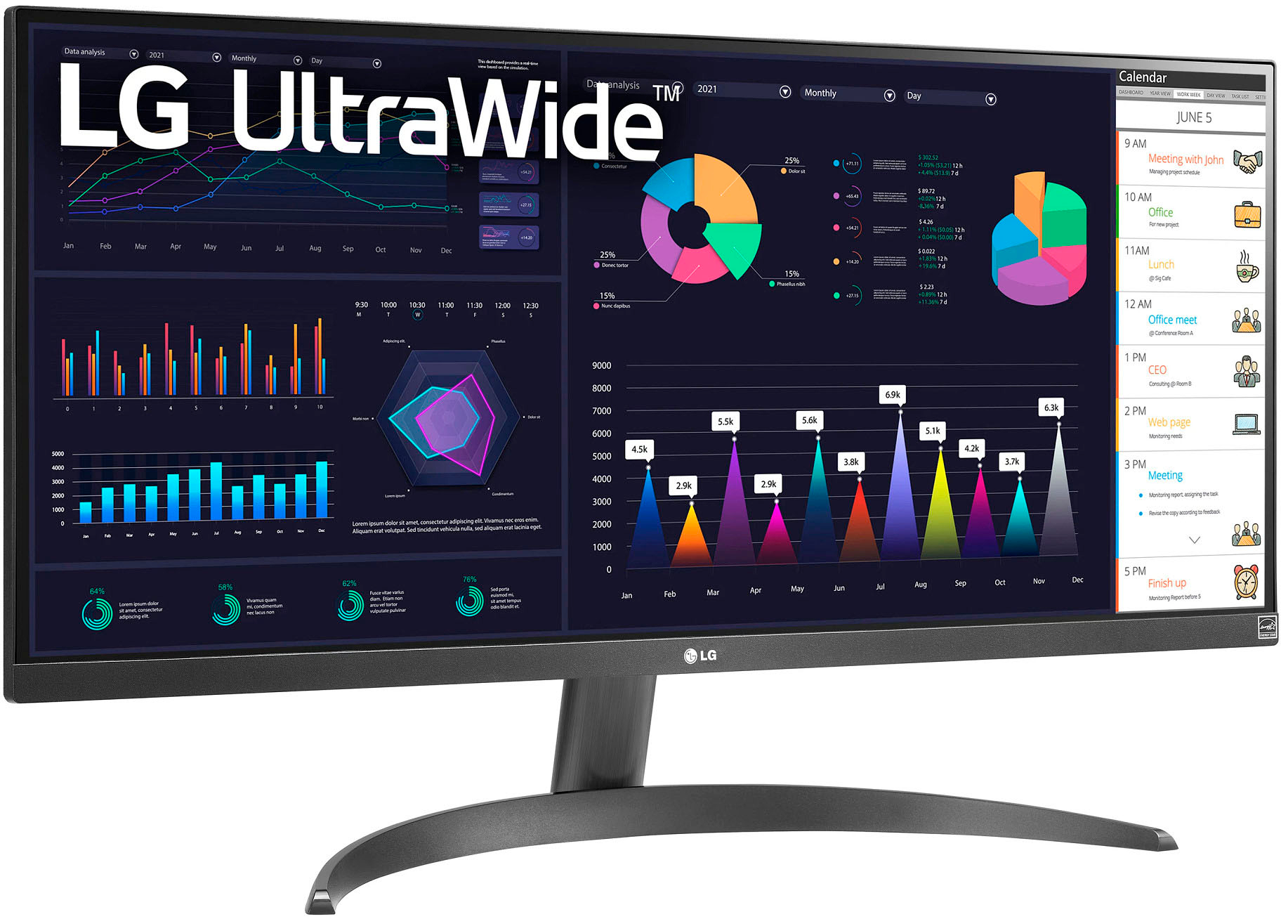 LG 29” IPS LED UltraWide FHD 100Hz AMD FreeSync Monitor with HDR 
