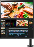 LG - 28" IPS DualUp SDQHD Monitor with HDR10 (DisplayPort, HDMI, USB-C) - Black - Front_Zoom
