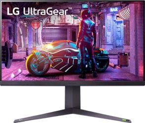 LG - UltraGear 32" IPS LED QHD G-SYNC Compatible and AMD FreeSync Premium Pro Monitor with HDR (HDMI, DisplayPort) - Front_Zoom