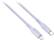 Angle. Insignia™ - 4' Lightning to USB-C Charge-and-Sync Cable - Light Purple.
