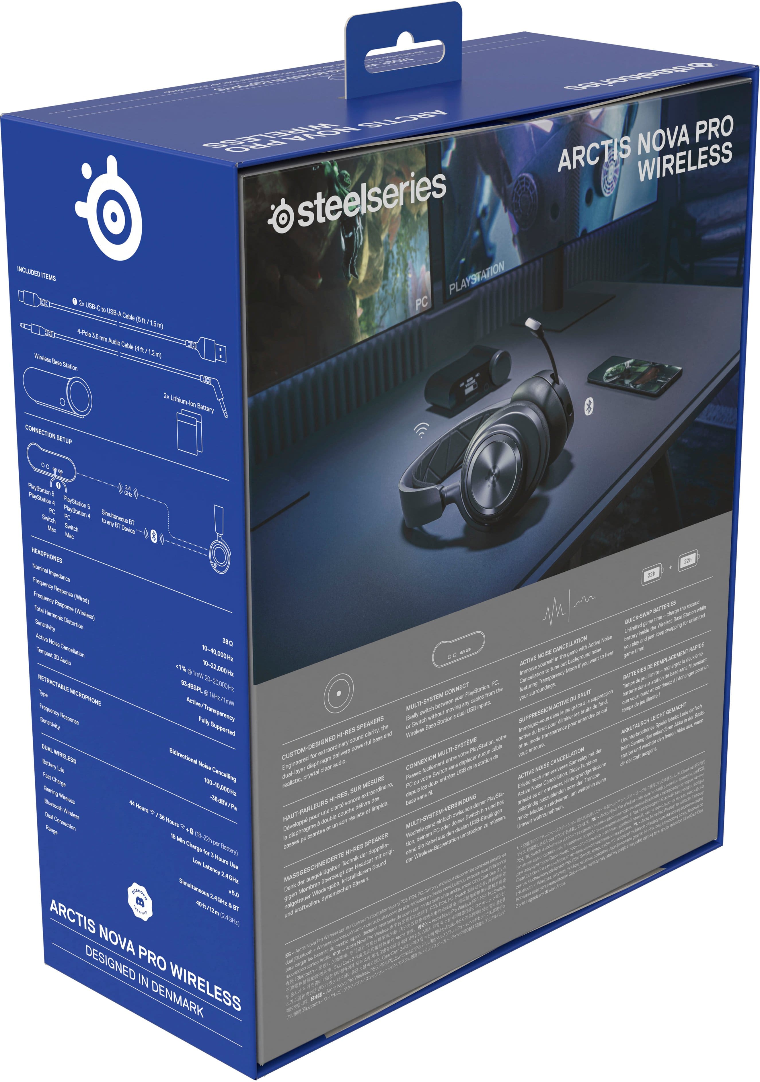 SteelSeries Arctis Nova Pro Wireless Gaming Headset for PS5 and