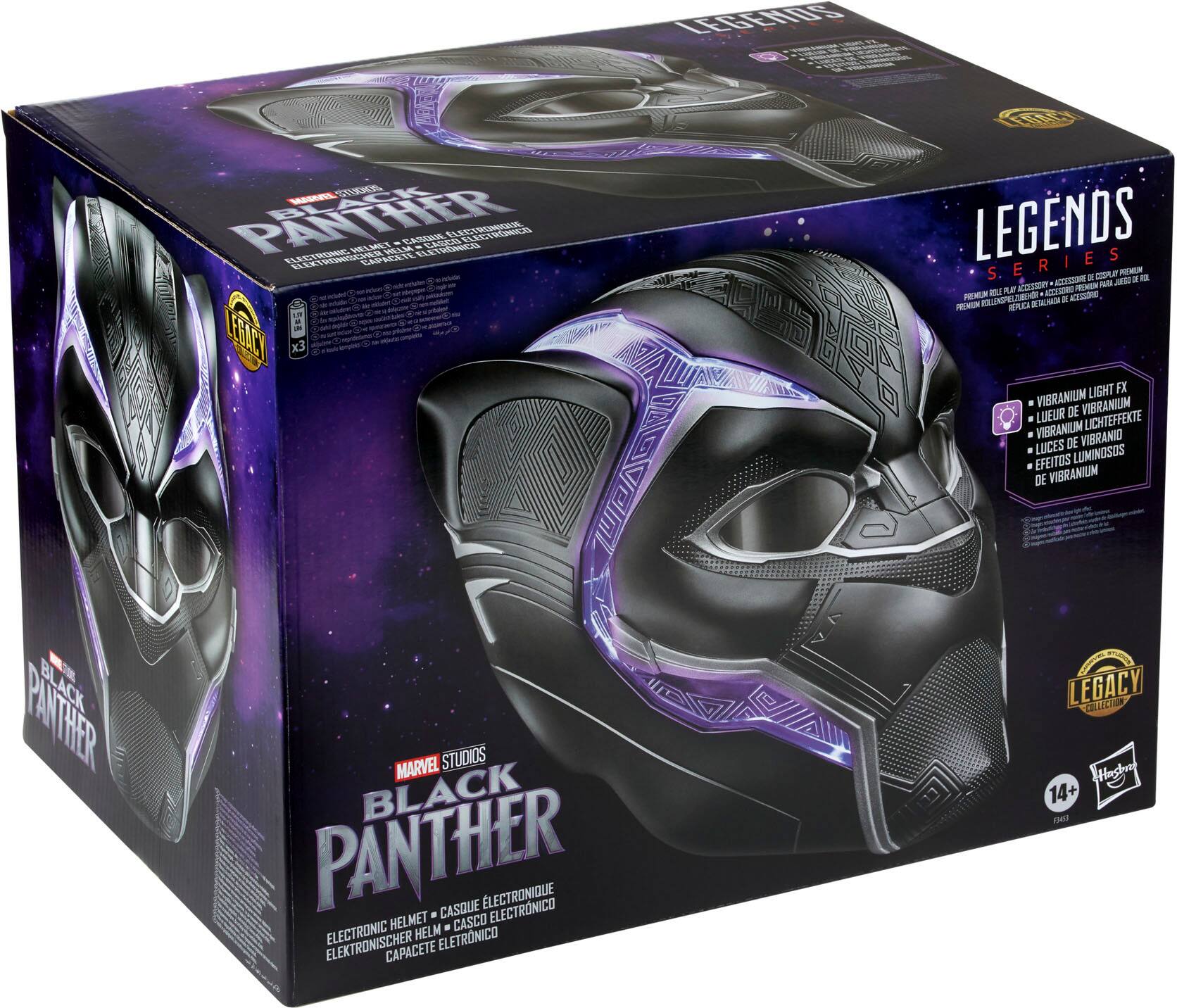 Alt View 16. Marvel - Legends Series Black Panther Electronic Role Play Helmet.