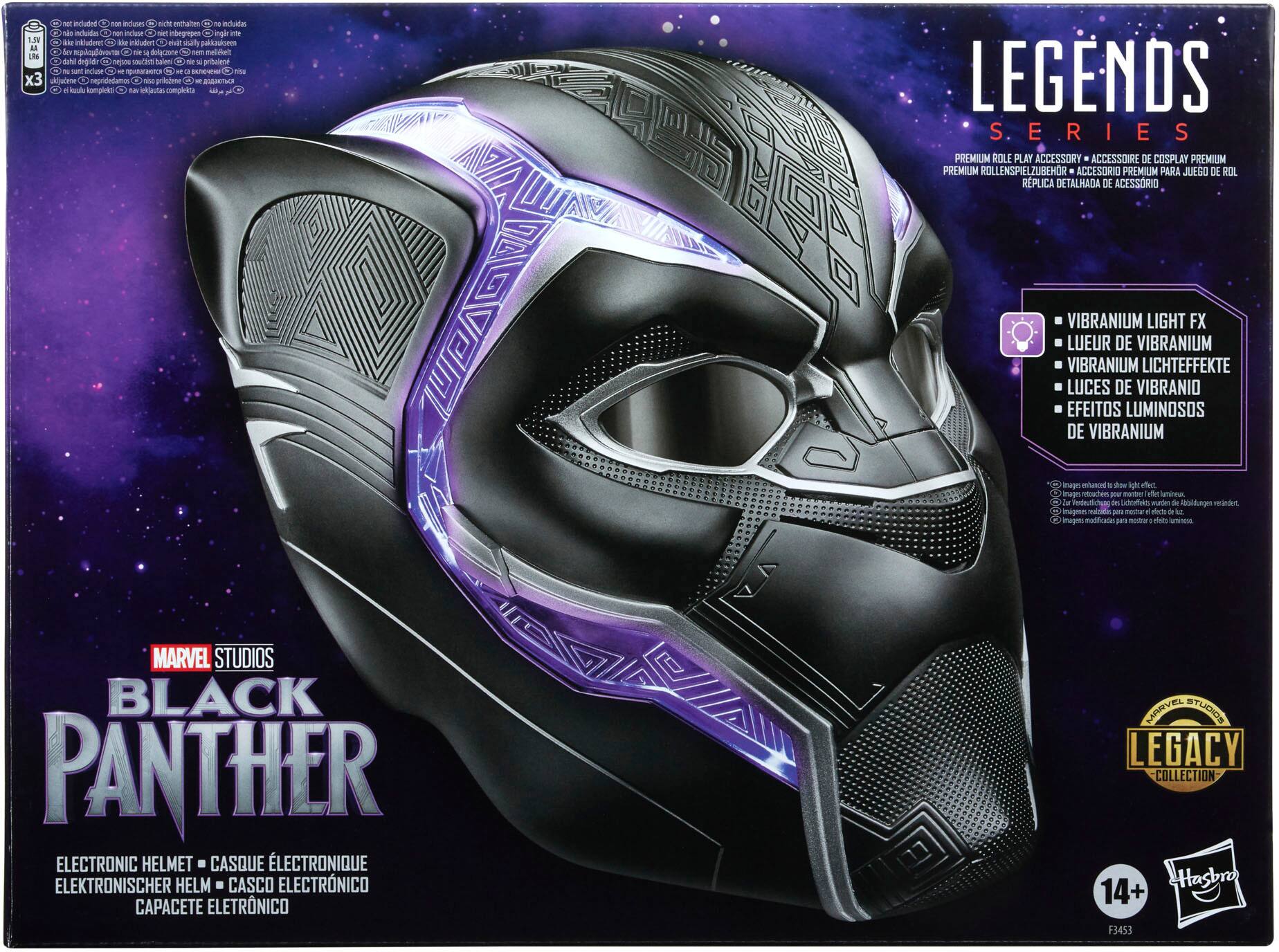 Alt View 17. Marvel - Legends Series Black Panther Electronic Role Play Helmet.