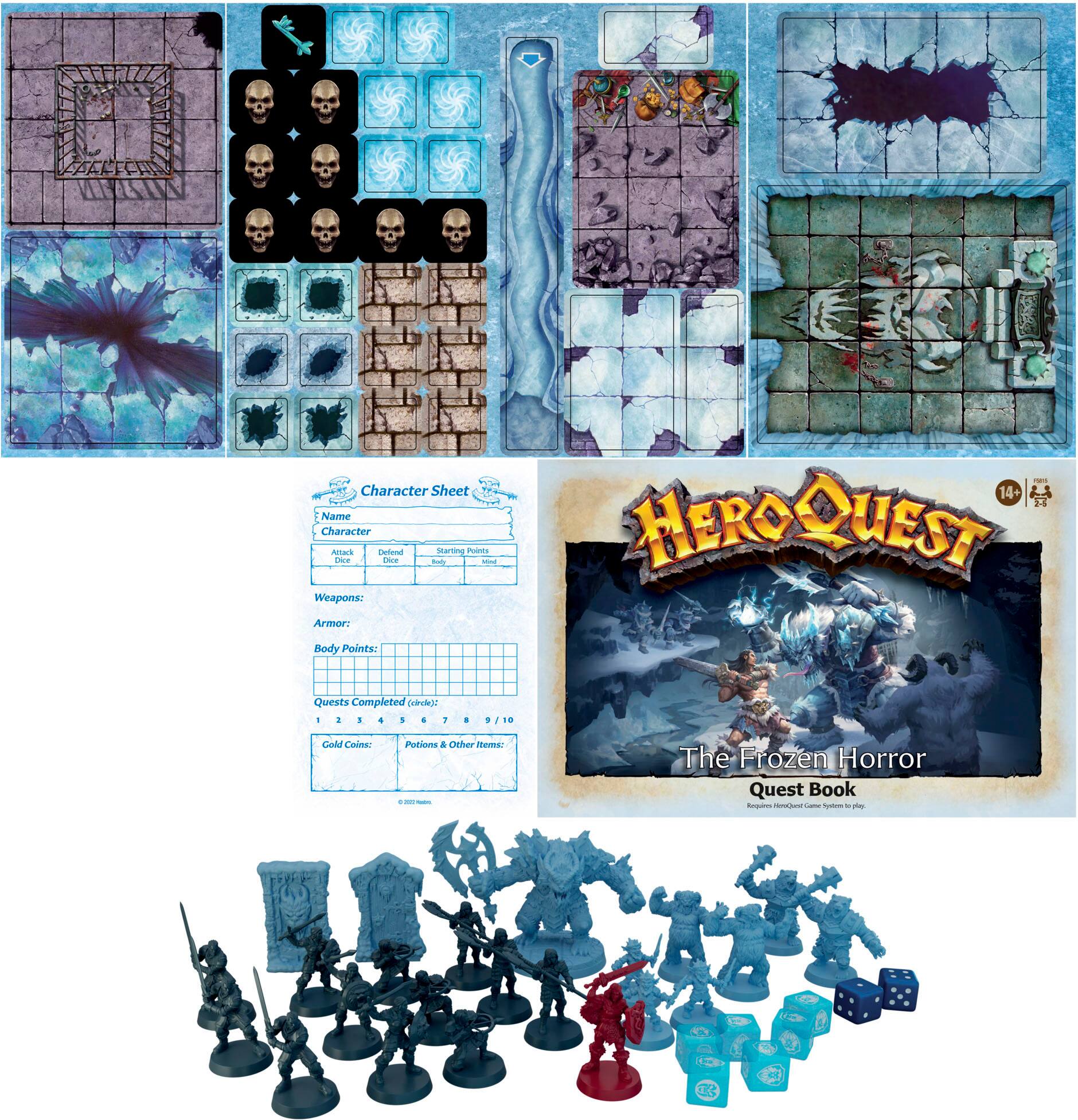 Left. Avalon Hill - HeroQuest The Frozen Horror.