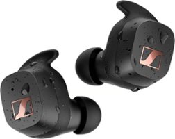 Sennheiser - SPORT True Wireless In-Ear Headphones - Black - Front_Zoom
