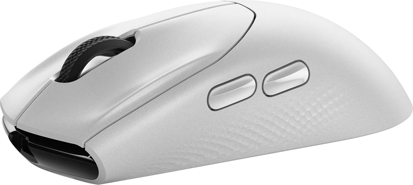 Angle View: Alienware - Tri-Mode Wireless Gaming Ambidextrous Mouse - AW720M - Lunar light