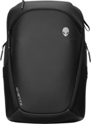 Dell - Alienware Horizon Travel Backpack (Front pocket, 2 x side zippered pockets, 2 x side mesh pockets, small accessories) - GalaxyWeave Black - Front_Zoom