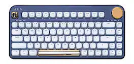 AZIO - IZO Wireless Mechanical Blue Clicky Switch Keyboard - Blue Iris