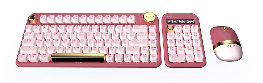 Alt View 11. AZIO - IZO Wireless Blue Clicky Switch Number Pad Keyboard - Baroque Rose.