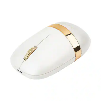 Front. AZIO - IZO Lightweight Wireless Optical Compact Ambidextrous Mouse - White Blossom.