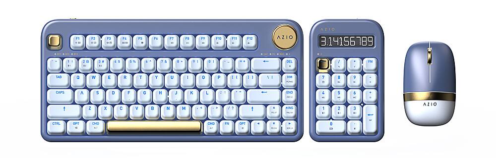 Alt View 11. AZIO - IZO Wireless Blue Clicky Switch Number Pad Keyboard - Blue Iris.