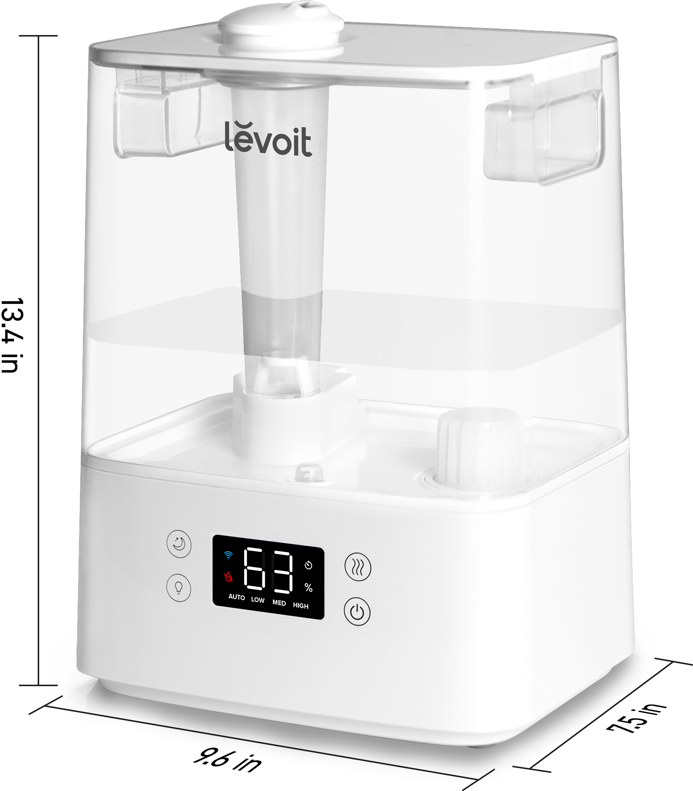Levoit Ultrasonic Top-Fill Cool Mist 2-in-1 0.5 Gal Humidifier & Diffuser  White HEAPHULVNUS0015 - Best Buy