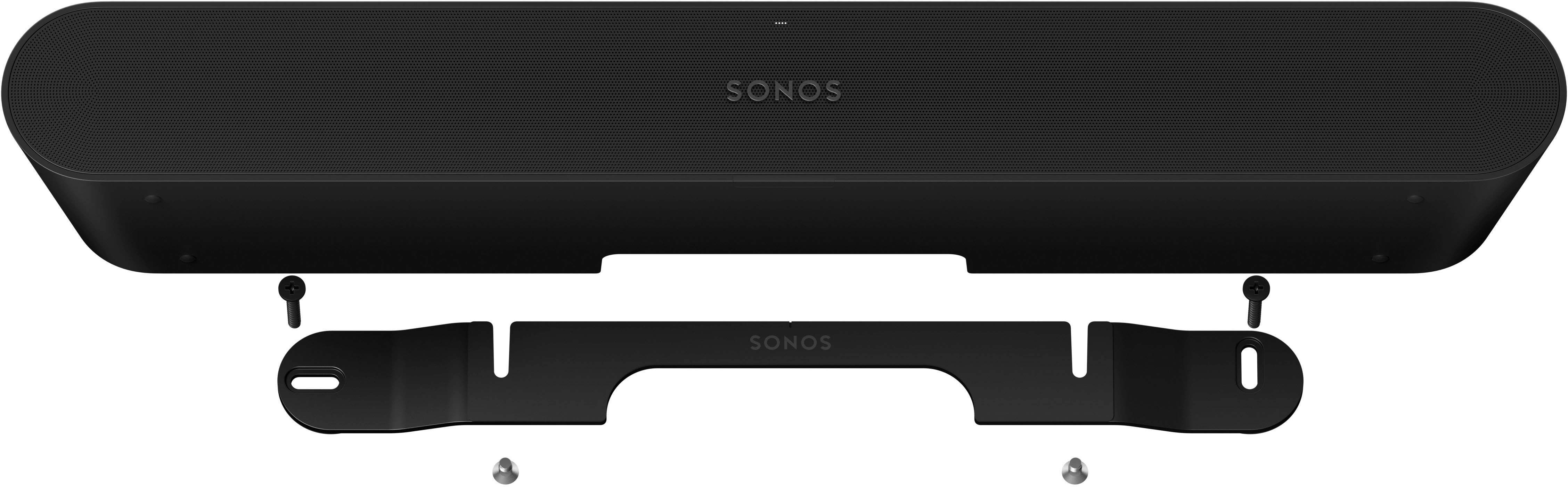 Left View: Sonos - Wall Mount for Ray - Black