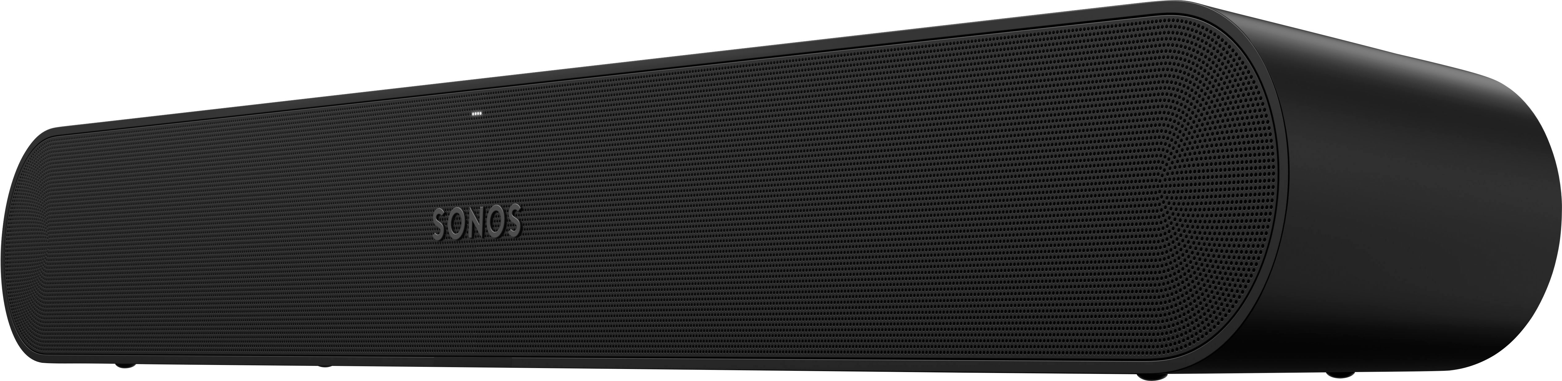 Angle View: Sonos - Ray Soundbar with Wi-Fi - Black