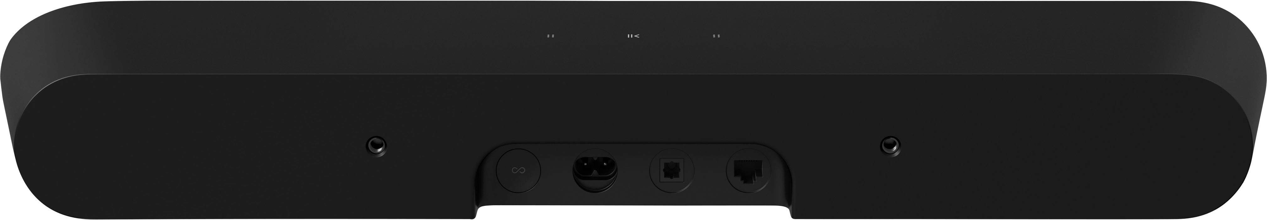 Left View: Sonos - Ray Soundbar with Wi-Fi - Black