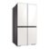 Alt View 11. Samsung - BESPOKE 23 cu. ft. 4-Door Flex Counter Depth Smart Refrigerator with Customizable Panel - White Glass.