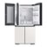 Alt View 13. Samsung - BESPOKE 23 cu. ft. 4-Door Flex Counter Depth Smart Refrigerator with Customizable Panel - White Glass.