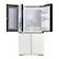 Alt View 13. Samsung - BESPOKE 23 cu. ft. 4-Door Flex Counter Depth Smart Refrigerator with Customizable Panel - White Glass.