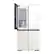 Alt View 18. Samsung - BESPOKE 23 cu. ft. 4-Door Flex Counter Depth Smart Refrigerator with Customizable Panel - White Glass.