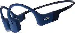 Shokz - OpenRun Wireless Bone Conduction Open-Ear Bluetooth Endurance Headphones - Blue - Front_Zoom