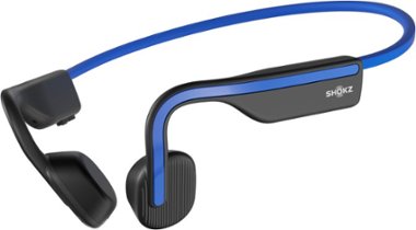 Shokz - OpenMove Bone Conduction Open Ear Lifestyle/Sport Headphones - Blue - Front_Zoom
