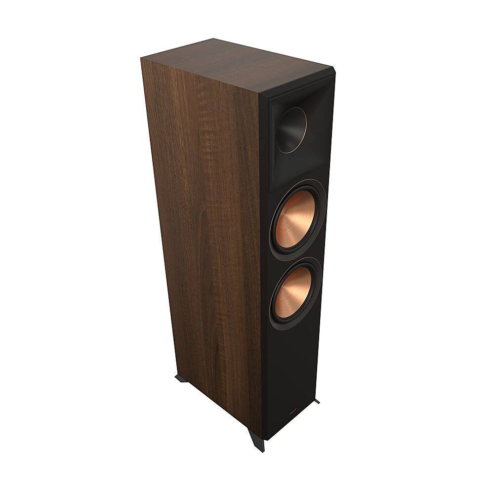 Angle. Klipsch - Reference Premiere Dual 8" 600-Watt Passive 2-Way Floor Speaker (Each) - Walnut.