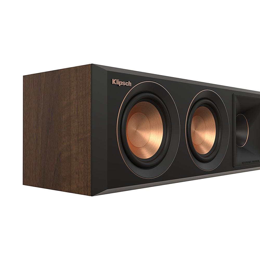 Alt View 11. Klipsch - Reference Premiere Series Quad 4" 500-Watt Passive 2-Way Center-Channel Speaker - Walnut.