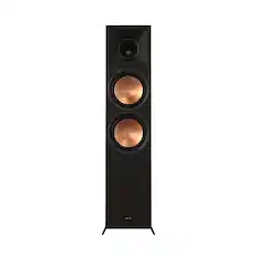 Front. Klipsch - Reference Premiere Premium Dual 8" 600-Watt Dolby Atmos Elevation Surround Sound Passive 2-Way Floor Speaker (Each) - Ebony.