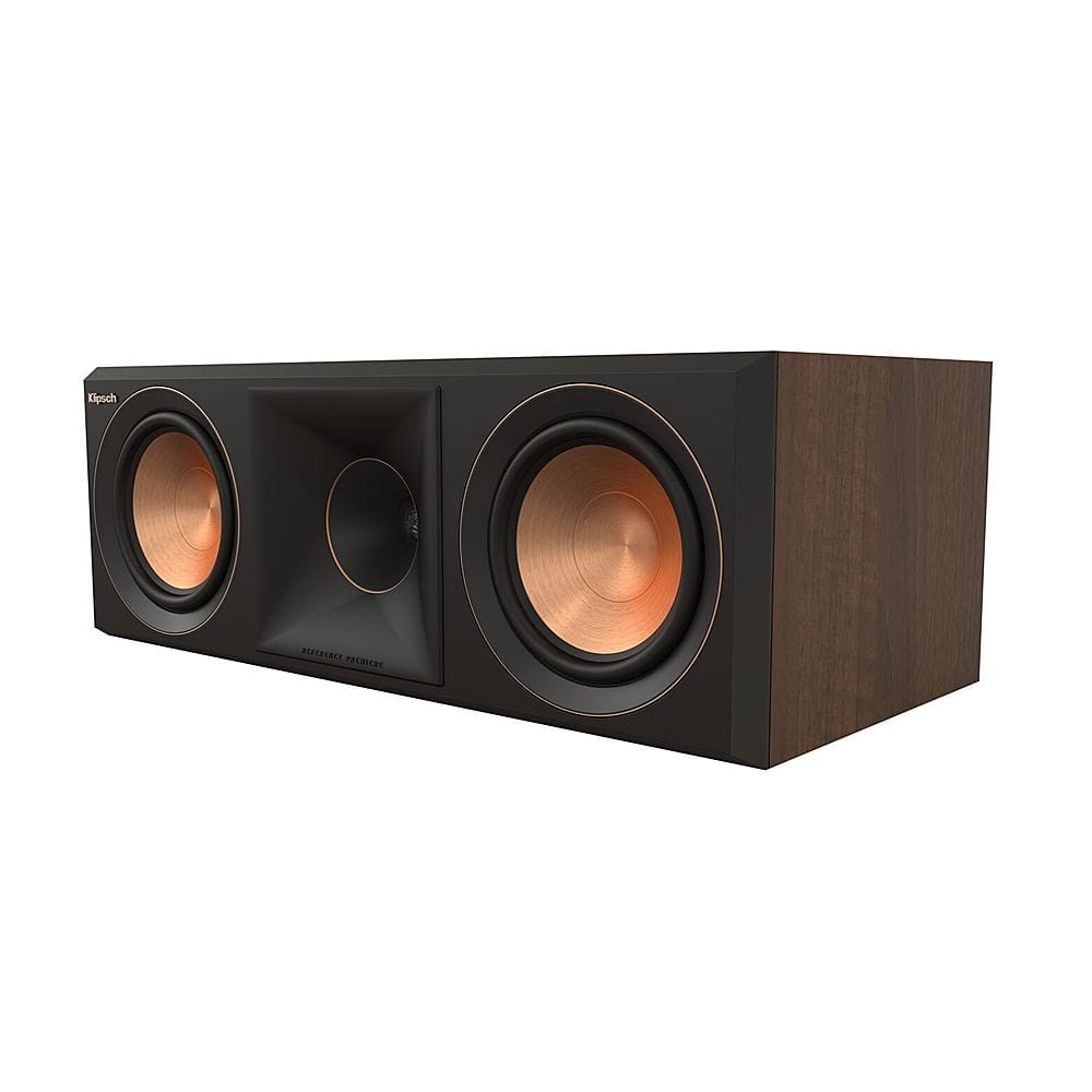 Front. Klipsch - Reference Premiere Series Dual 5.25" 400-Watt Passive 2-Way Center-Channel Speaker - Walnut.