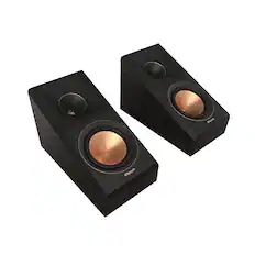 Front. Klipsch - Reference Premiere Dual 5.25" 300-Watt Passive 2-Way Surround Sound Speaker (Pair) - Ebony.