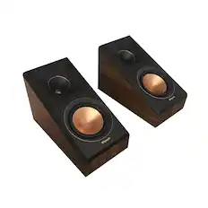 Front. Klipsch - Reference Premiere Dual 5.25" 300-Watt Passive 2-Way Surround Sound Speaker (Pair) - Walnut.