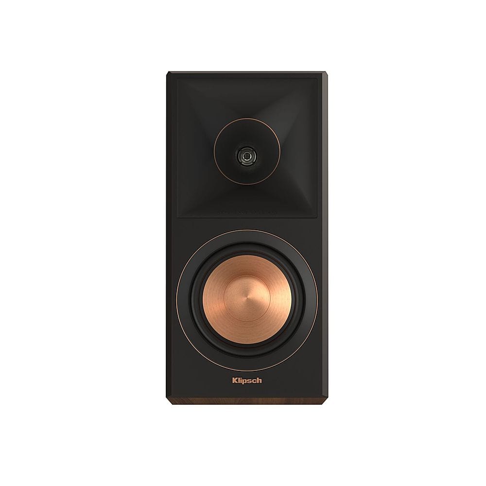 Back. Klipsch - Reference Premiere Dual 5.25" 300-Watt Passive 2-Way Surround Sound Speaker (Pair) - Walnut.