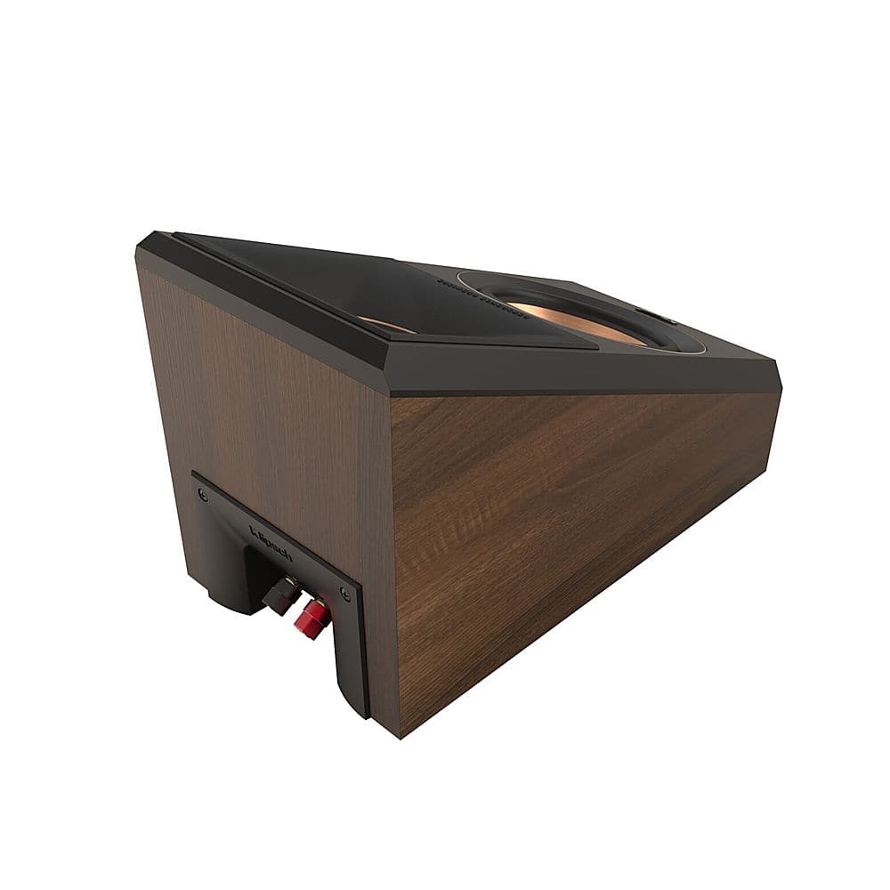 Left. Klipsch - Reference Premiere Dual 5.25" 300-Watt Passive 2-Way Surround Sound Speaker (Pair) - Walnut.