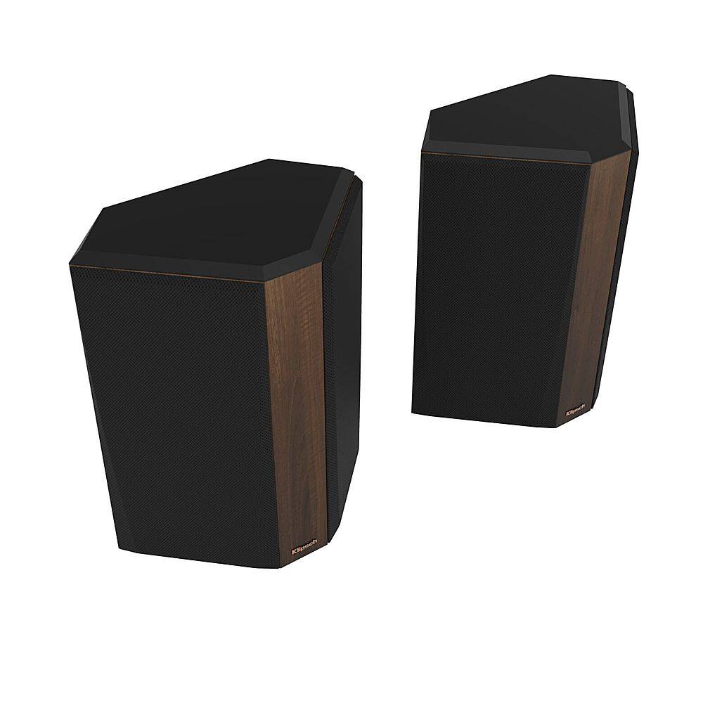 Angle. Klipsch - Reference Premiere Dual 5.25" 400-Watt Passive 2-Way Surround Sound  Speaker (Pair) - walnut.
